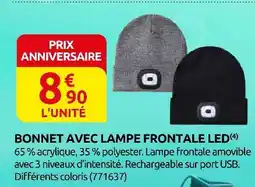 Rural Master Bonnet avec lampe frontale led offre