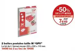 Monop' GPV boîtes postales offre