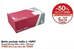Monop' Pack'n Post Boîte postale taille L offre