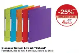 Monop' School Life Classeur A4 "Oxford" offre