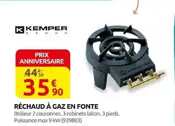 Rural Master Kemper réchaud à gaz en fonte offre