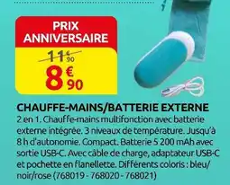 Rural Master Chauffe-mains/batterie externe offre