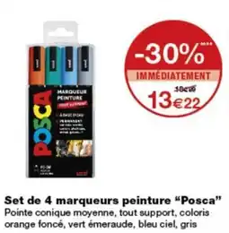 Monop' Posca marqueurs peinture offre