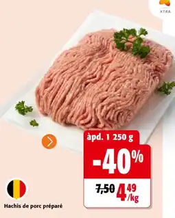 Colruyt XTRA Hachis de porc préparé offre