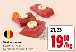 Colruyt Steak restaurant offre