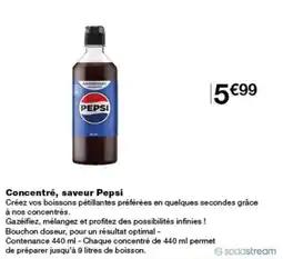 Monop' Sodastream Concentré saveur Pepsi offre