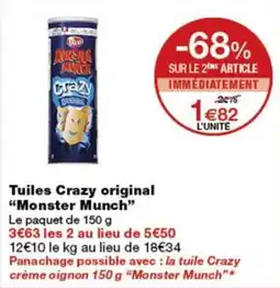 Monop' Monster Munch Tuiles Crazy original offre