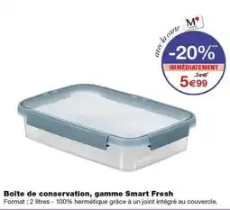Monop' Smart Fresh Boîte de conservation offre
