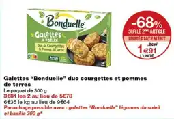 Monop' Bonduelle Galettes offre