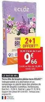 Gamm vert Eclóz - terre dite de buyer pleine terre offre