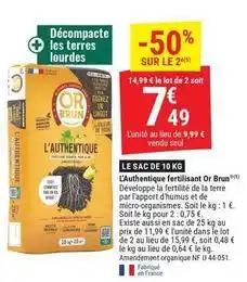 Gamm vert L'authentique ferrillisant or brun offre