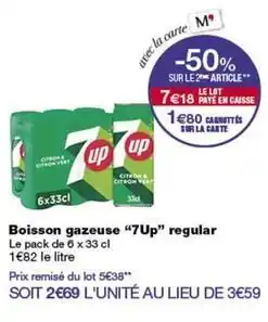 Monop' Boisson gazeuse 7up regular offre