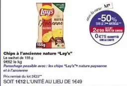 Monop' Lay's - chips à l'ancienne nature offre