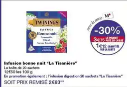 Monop' Twinings - infusion bonne nuit offre