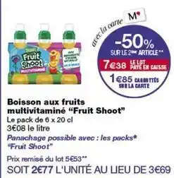 Monop' Boisson aux fruits multivitamine offre