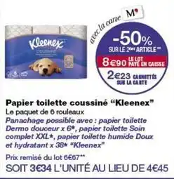 Monop' Kleenex - papier toilette coussiné offre