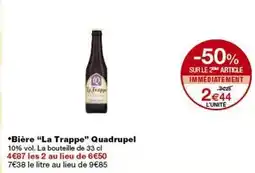 Monop' La trappe - bière offre