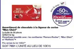 Monop' Ferrero - assortiment de chocolats à la liqueur de cerise offre