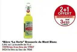 Monop' Brasserie du mont blanc - bière offre