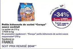 Monop' Coraya - petits bâtonnets de surimi offre