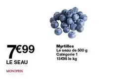 Monop' Monoprix - myrtilles offre