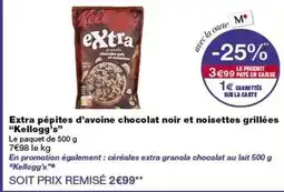 Monop' Granola - extra pépites d'avoine chocolat noir et noisettes grillées offre