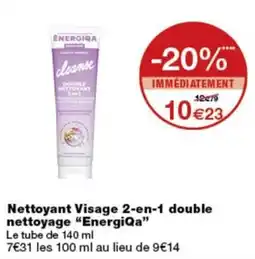 Monop' EnergiQa Nettoyant Visage 2-en-1 offre