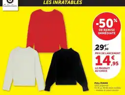 Super U U - pull femme offre
