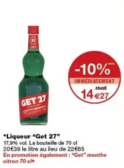 Monop' GET 27 Liqueur offre