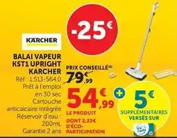 Hyper U Kärcher - balai vapeur kst3 upright offre
