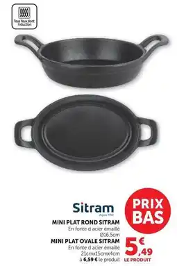 Hyper U Sitram - mini plat rond offre