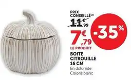 Hyper U Boite citrouille offre