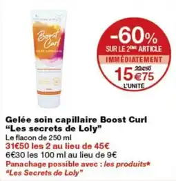 Monop' Boost Curl Gelée soin capillaire offre