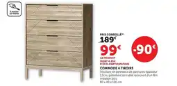 Hyper U Commode 4 tiroirs offre
