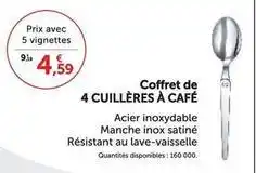Super U Laguiole - coffret de 4 cuillères à café offre