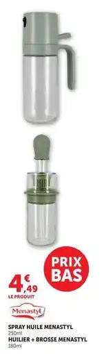 Super U Spray huile menastyl offre