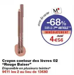 Monop' Crayon contour des lèvres 02 offre