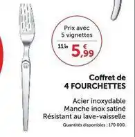 Super U Laguiole - coffret de 4 fourchettes offre