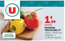 Hyper U U - poivron tricolore offre