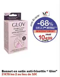 Monop' GLOV Bonnet en satin anti-frisottis offre