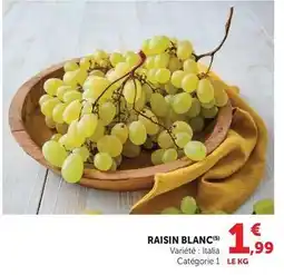 Hyper U Raisin blanc offre