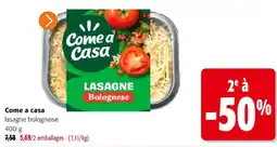 Colruyt Come a casa lasagne bolognaise offre
