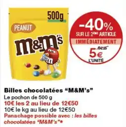 Monop' M&M's Billes chocolatées offre