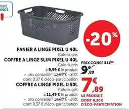 Super U U - panier a linge pixel offre
