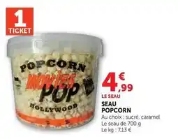 Hyper U Hollywood - seau popcorn offre