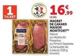 Hyper U Maison montfort - magret de canard offre