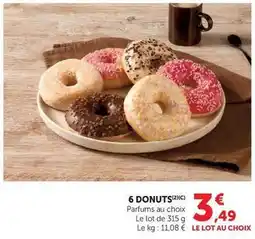 Hyper U 6 donuts offre