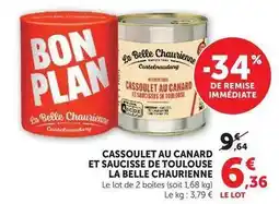 Super U Cassoulet au canard - et saucisse de toulouse la belle chaurienne offre