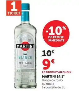 Super U Martini - bianco ou rosso ou rosato offre