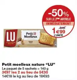 Monop' LU Petit moelleux nature offre